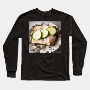 Bread with Cucumber, Turkey and Cheese Long Sleeve T-Shirt